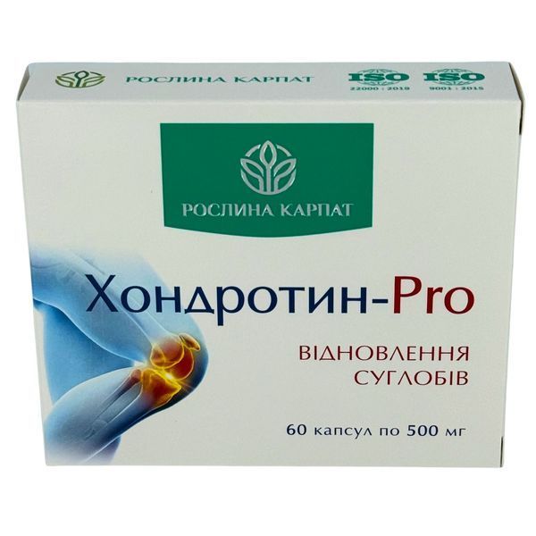 Хондротин-PRO 60 таб. Рослина Карпат &ndash; природний захист ваших суглобів Рослина Карпат 484814 фото - купити в Livesta (Ливеста)